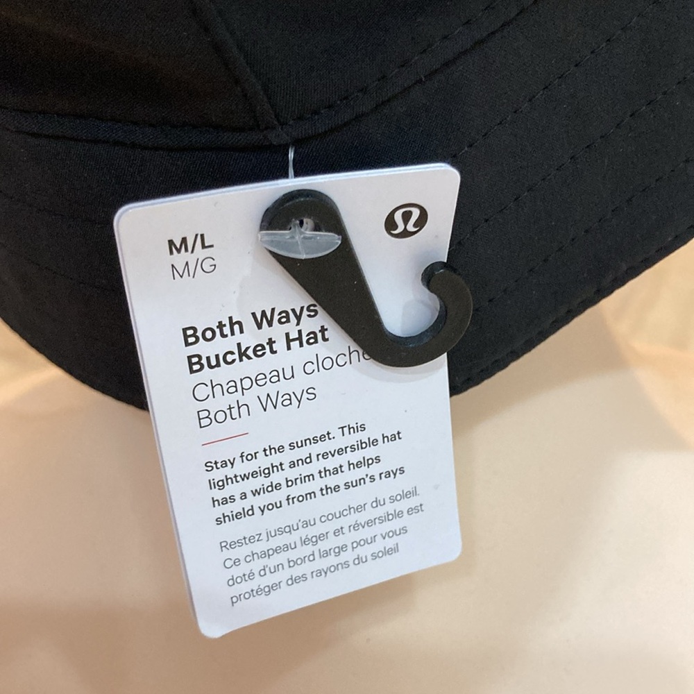 NWT Lululemon Both Ways Bucket Hat blk/camo - Picture 3 of 15